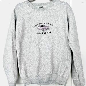 Taylor Swift Getaway Car Sweatshirt Embroidered Small S Merch Lover Reputation